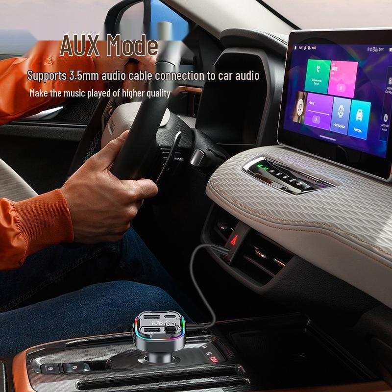 Многофункциональный Bluetooth FM-трансмиттер и автомобильное зарядное устройство с MP3-плеером