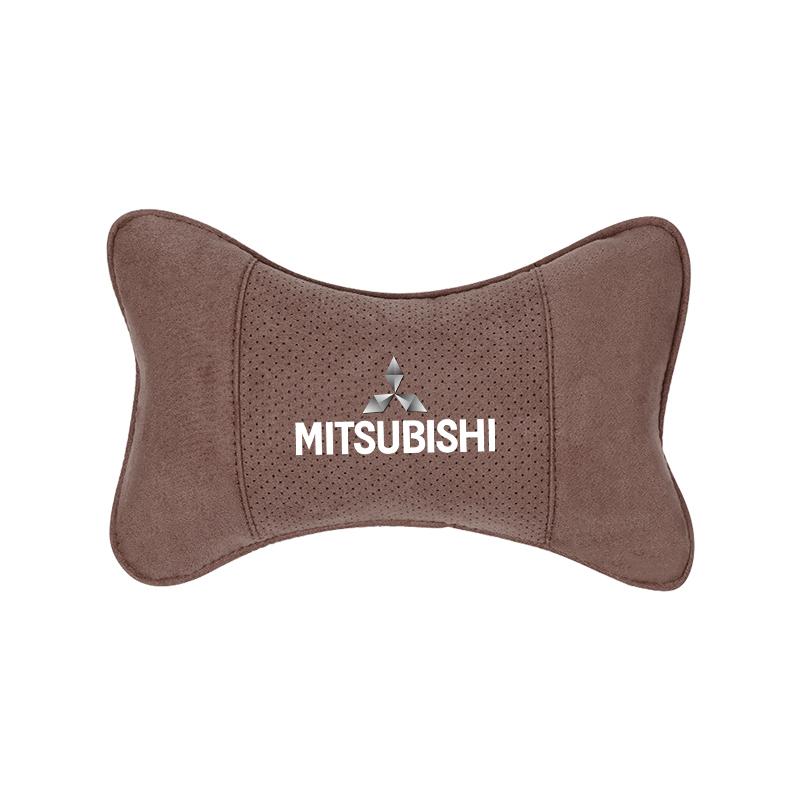 Car Suede Headrest Breathable Memory Foam Neck Pillow For Mitsubishi Colt I200 Space Delica Triton Ralliart Star Mirage Montero