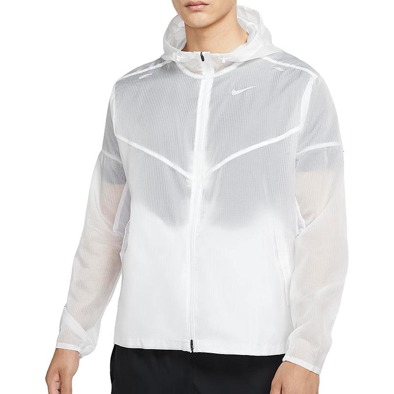 Nike Куртки Мужские Белые С Капюшоном Умеренные Другие CK6342-100