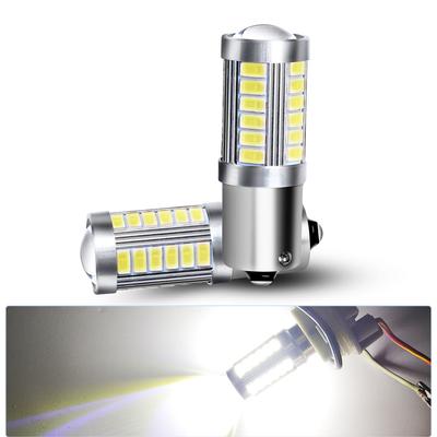 Высокая яркость 1200Лм 5730 33 светодиода SMD 2 шт. 1156 LED BA15S P21W PY21W BAY15D 5630 5730 33 светодиода SMD Лампа LED BAU15S Для 12В Автомобильных Фонарей