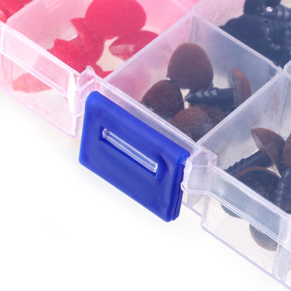 DIY Puppet Plush Doll Noses Flocking Triangular Safety Nose with Soft Washer Toys Accessories