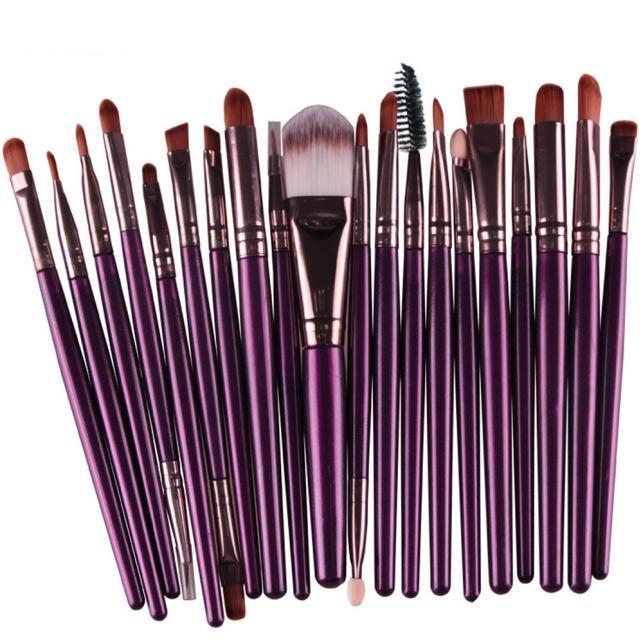 32/22/20/15/10/7PC Wood Makeup Brush Set Cosmetic Tools Beauty Brushes Kit