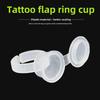 Вышитая чашка с кольцом: Прозрачный инструмент для макияжа и татуажа с крышкой для бровей, глаз и губ.