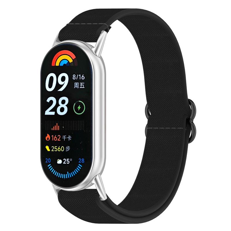 Нейлоновый трикотажный ремешок для Xiaomi band 9 8 NFC-ремешок Эластичный ремешок для часов для Xiaomi smart band 9 8 Чехол для ремешка аксессуары