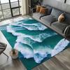 Ковер с 2D принтом океанской волны Ковер для гостиной Ковер для спальни Прикроватный нескользящий коврик Ковер для кухни Различные размеры Домашние украшения