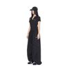 Womens Wide Leg Streetwear Pants High Waist Loose Fit Jazz Dance Trousers Hip Hop Style Cotton Nylon Blend