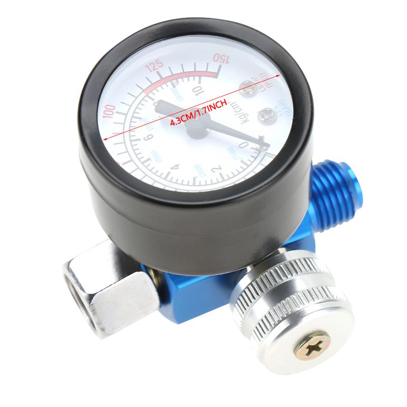 1/4" Spray Paint Gun Air Pressure Regulator Pressure Gauge Pneumatic Tool Accessory Spray Gun Regulator Spray Gun Accessory