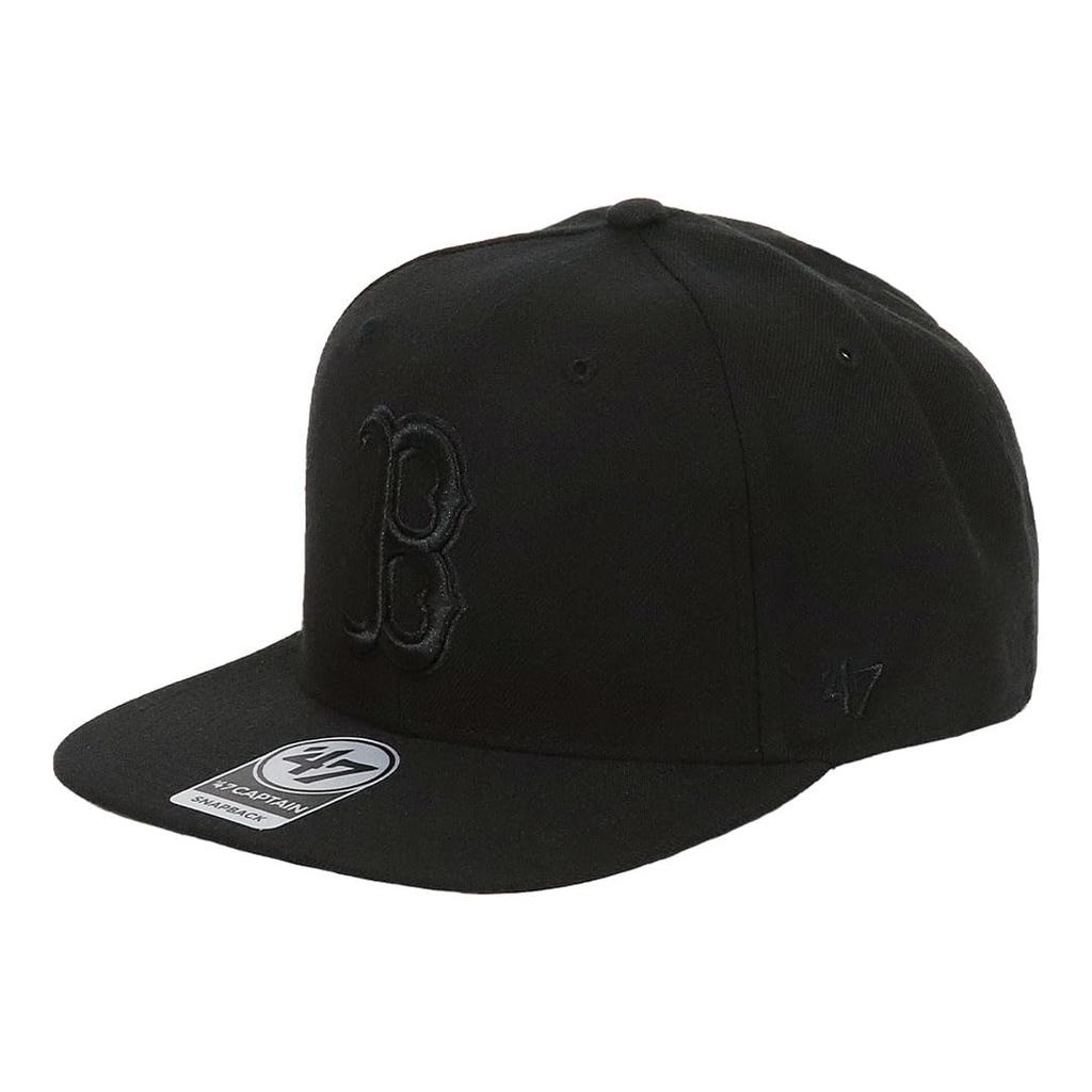 Кепка 47 Captain Snapback Бейсбол Высшей лиги Бостон Ред Сокс Sure Shot Полностью черная [Бренд 47] - Мужская и женская - (МЛБ) - -