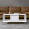 Coffee Table, High Gloss White, 90x50x36.5 Cm