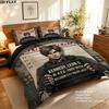 Resident Evil Pattern Bedding Quilt Set Quilt Cover Pillowcase Home Birthday Gift(1 * duvet cover + 2 * pillowcase, without core)