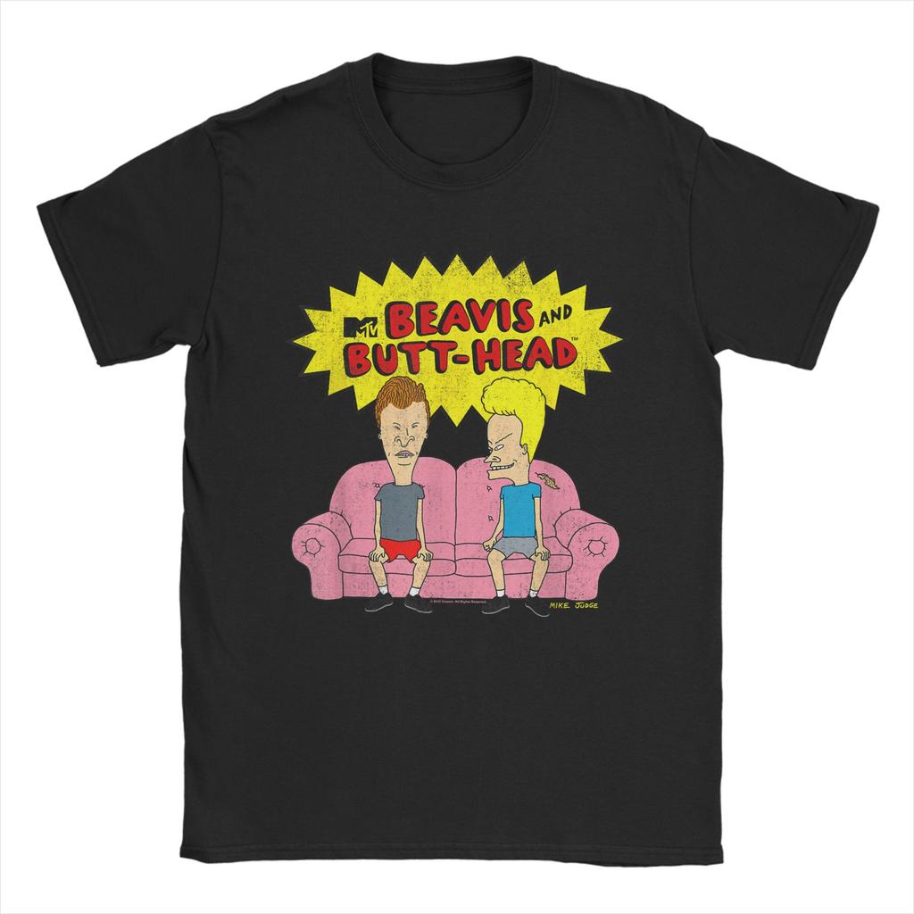 Beavis and ButtHead Couch Graphic T-shirt