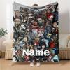 Custom Name FNAF: Five Nights Freddy's blanket for Couch & Bed, Plush Cozy Fuzzy Blanket Super Soft & Warm Blankets for Fall and Winter. 0908144