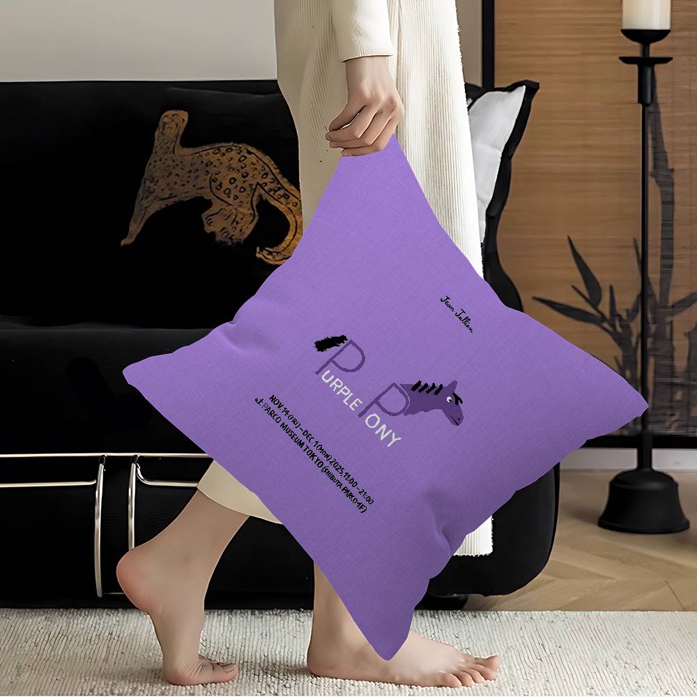 Art J-Jean J-Jullien Cushion Cover Car Throw Pillow Case For Sofa Car Christmas Gift 40X40Cm 45X45Cm