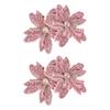 1Pairs 3D Flower Brooch Fabrics DIY Craft Sew-On Applique  Headband Accessories Fabrics