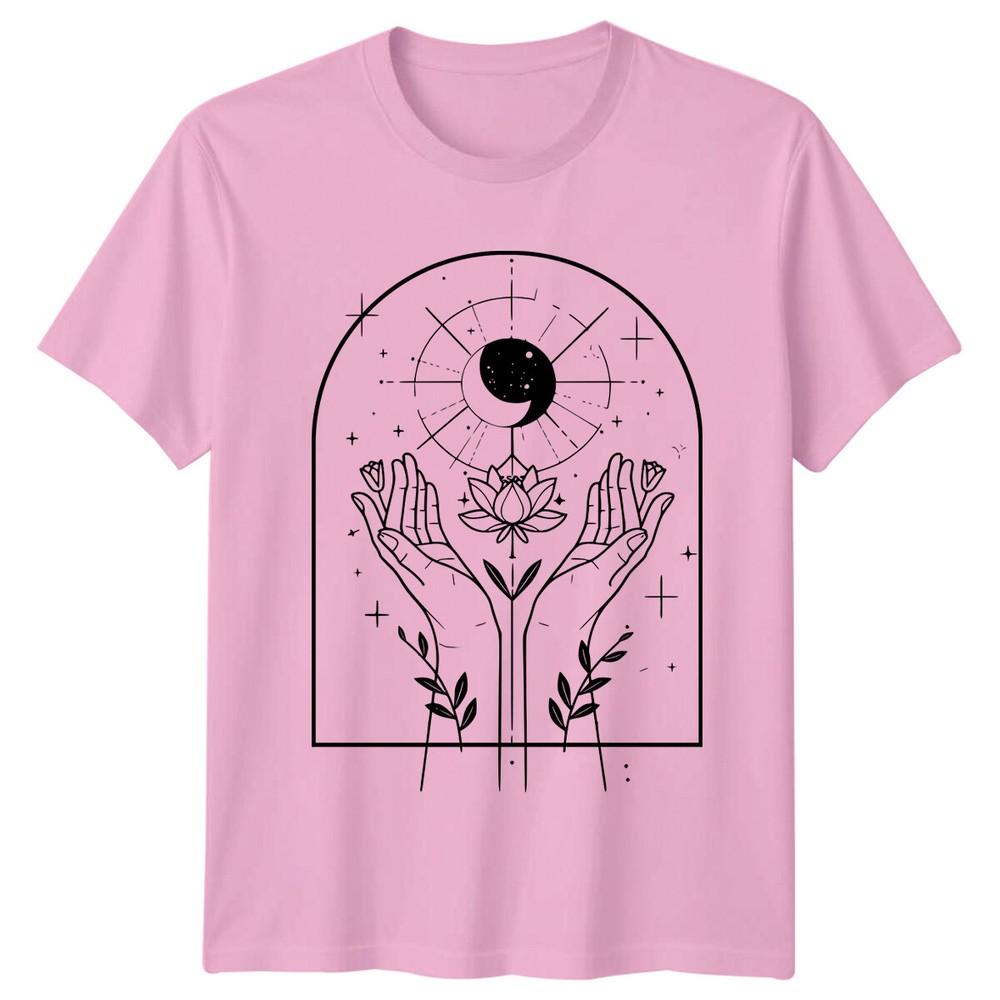 Celestial Hands Moon Lotus TShirt Magic Mystic Shirt