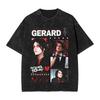 Gerard Way Washed T-Shirt Man MCR Y2K Retro Casual T-Shirts Summer O Neck Hippie Tee Shirt Simple Big Size Tops