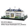 Non-Toxic 894Pcs City Architecture The White House Model Building Blocks Assemble Bricks Birthday Gifts For Kids Small Particle Toys