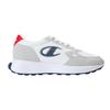 Champion Legacy S22366 Low Cut Stowe Sneakers with White and Size Cm (Family Footwear) Men's One-Point Logo, Red, 28.0