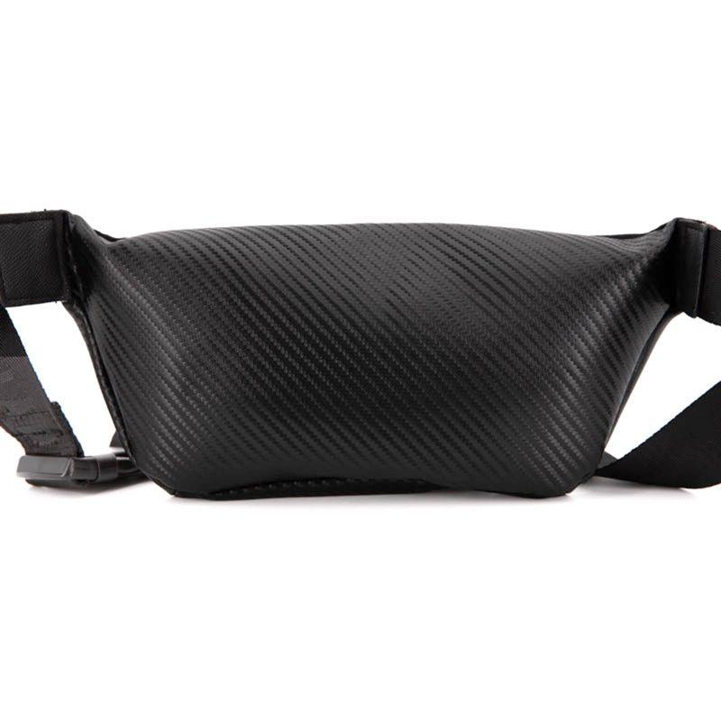 Textured Banana Pocket with Silver Zip 30x13x14cm Mixed BILL TORNADE