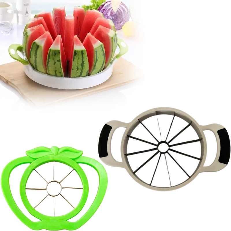Cutter Cantaloupe Watermelon Melon Slicer Stainless Steel Kitchen Divider Fruit