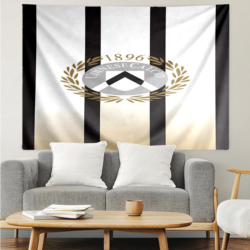 Udinese Calcio Crest Tapestry, Unique Design Tapestry, Suitable for Bedroom,Livingroom, Playroom,Heartwarming Fan Holiday Gifts