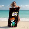 1Pc Girl Pigtails Beach Towel Microfiber Beach Towel Thin Absorbent For Beach Swimming Yoga Bath Sports 0917188