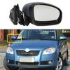 Для Skoda Fabia MK2 2007 2008 2009 2010 2011 2012 2013 2014 2015 Автомобильный Стайлинг с подогревом, электрическое крыло, боковое заднее правое зеркало