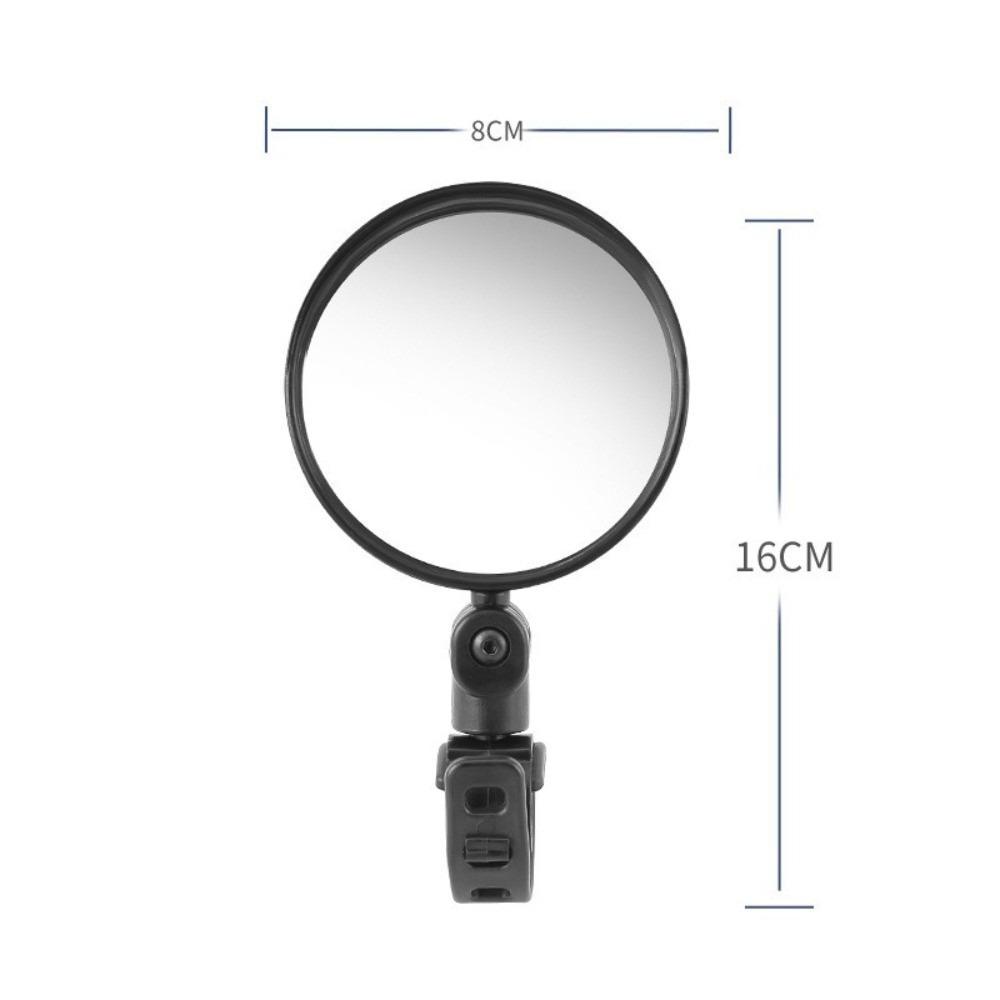 Wide Angle Stroller Rearview Mirror Shatterproof Universal Wide Angle Convex E-Bike