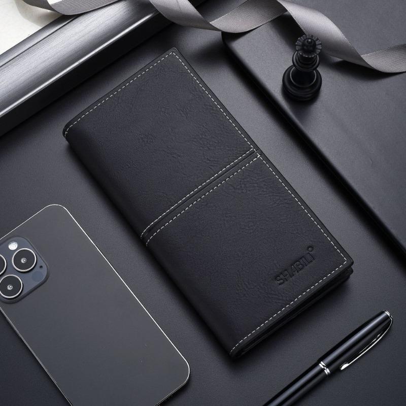 Бизнес ультратонкий длинный кошелек креативный многослотовый кошелек мужской зажим для карт крайняя плоть