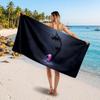 Large Beach TowelCourage the Cowardly Dog Soft Absorbent Towel Beach Bath Home Use