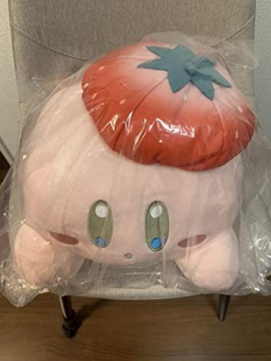 BANDAI Ichiban Kuji Kirby of the Stars Sweet Приз A Клубничная беретка Кирби Плюшевая игрушка Моменты. (Отдельный предмет)