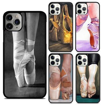 Чехол для телефона с балетными туфлями Для iPhone 17 Air 13 12 14 15 16 Чехол Для Apple 11 Pro Max 6S Plus Coque