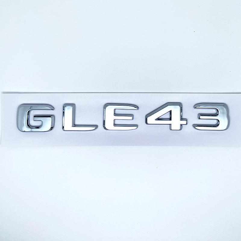 AAZB1 Letters GLE43 GLE53 GLE63 GLE63S V8 Biturbo 4matic+ Emblem for Car Side Trunk Rear W166 W167 Logo Sticke