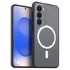 Магнитный железный кольцевой чехол для телефона TECNO SPARK 40 Pro+ Матовый мягкий ТПУ Ударопрочный чехол
