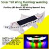 Bat-shaped Solar Car Tail Light Creative Anti-Collision Light Car Atmosphere Light Road Safety