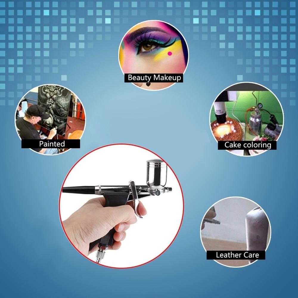 Flexible Pneumatic Sprayer Multi Purpose Spraying Tool Side Feed Airbrush Kit Art Spraying Work