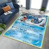 3D японский аниме Покемон Карточка Пикачу Чаризард Печать Ковер! Коврик для спальни, гостиной, офиса, нескользящий, для всех сезонов, разных размеров