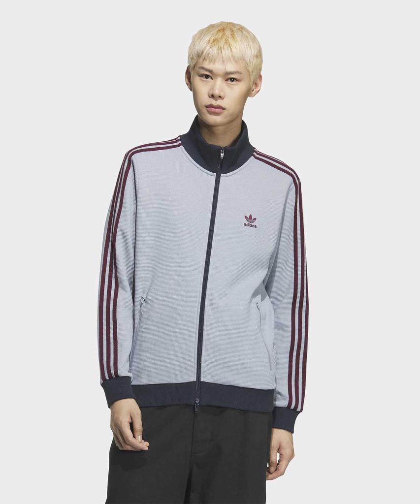 adidas Спортивная кофта с вафельной вязкой - Светло-серый:Бордовый / Kb8953
