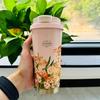 Insulated cup 316 stainless steel coffee cup for girls with large capacity and high appearance, accompanying water cup