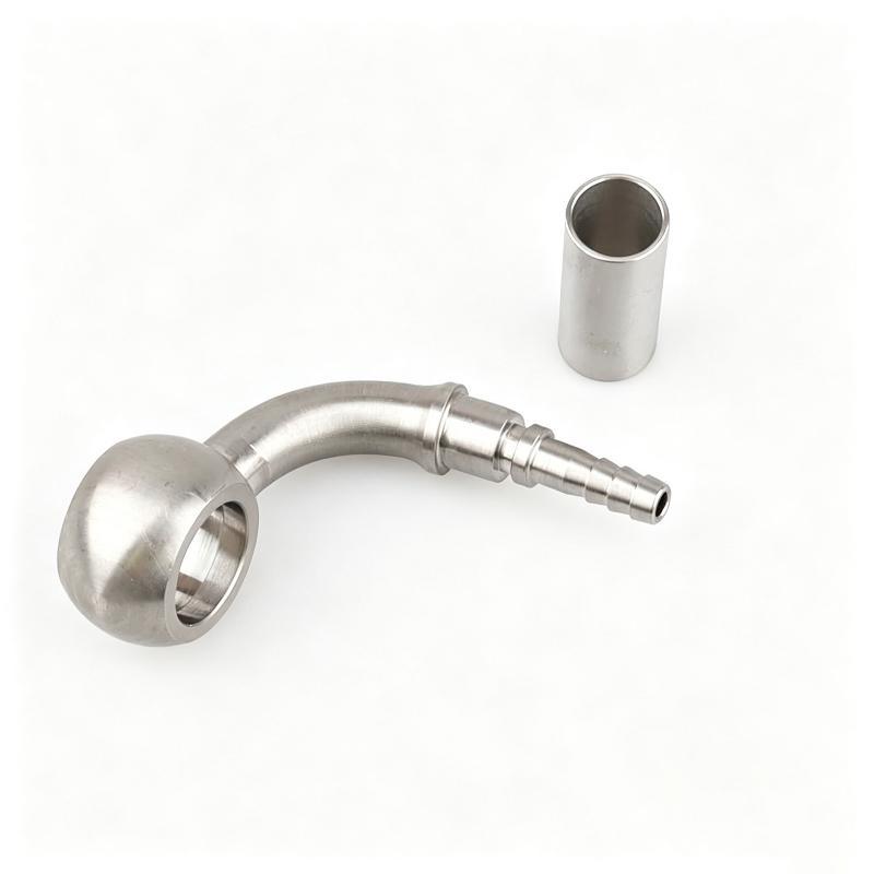 Universal Automotive Brake Hose Adapter Connector M10 0° 28° 90° Anti-Corrosion Stainless Steel Fitting