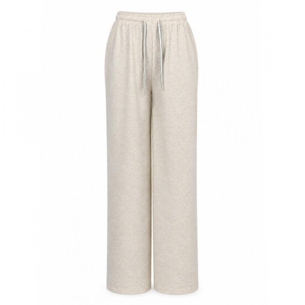 Shop Women S elaStic waiSt Leopard Soft Wide Leg pantS Beige Ntt Wpt260133