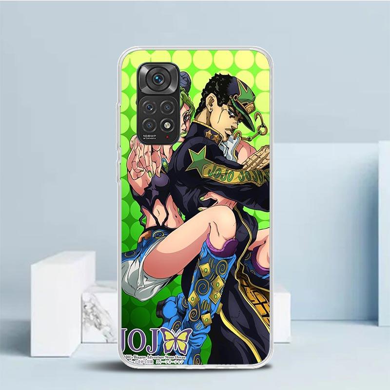Чехол для телефона JoJo's Bizarre Adventure для Xiaomi Redmi Note 15 14 14S 13 12S 12 Pro Plus 11S 11 11T 11E 10S 10 + Мягкая задняя крышка из ТПУ