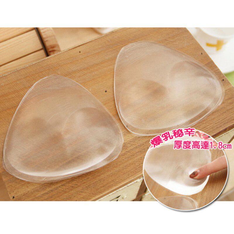 Sexy Lady Breast Pads Silicone Bra Gel Invisible Inserts Push Up Bra Insert Breast Bra Cleavage Triangle Pads Enhancer H89