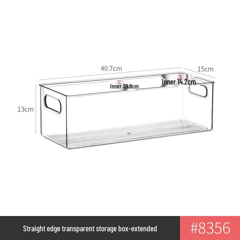 Transparent Kitchen Cabinet Organizer and Under-Sink Storage Box for Snacks and Sundries