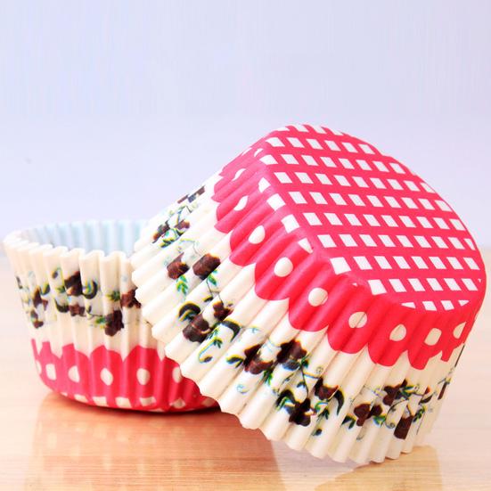 Simple DIY Cartoon Pattern Premium Microwave Safe Cupcake Liner Kitchen Tools Muffin Cup
