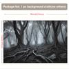 Misty Forest Background Banner - 8x6 feet polyester wall hanging, suitable for living room, bedroom, and officezyc