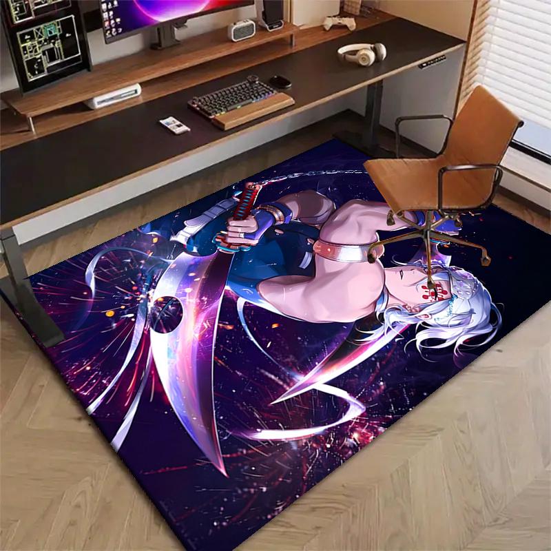 Uzui Tengen2Printed Area Rug Carpet for Bedroom Living Room Home Decor Rugs Mat Non Slip Mat Rug for Bedside