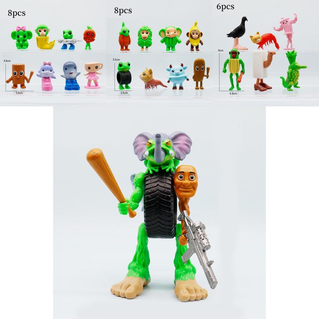 Italian Brainrot Al Pvc Mythical Creatures Figure Set With Collectible Design For Fantasy Enthusiasts