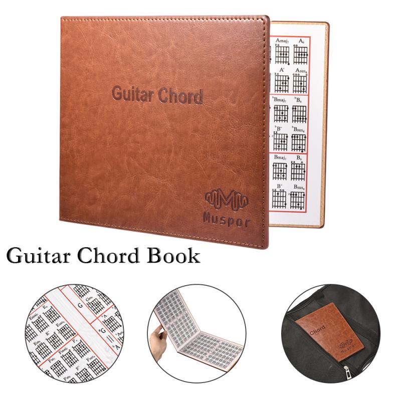 Muspor Guitar Chord Book Chart Portable Paperback Book for Acoustic / Classical / Electric Guitar