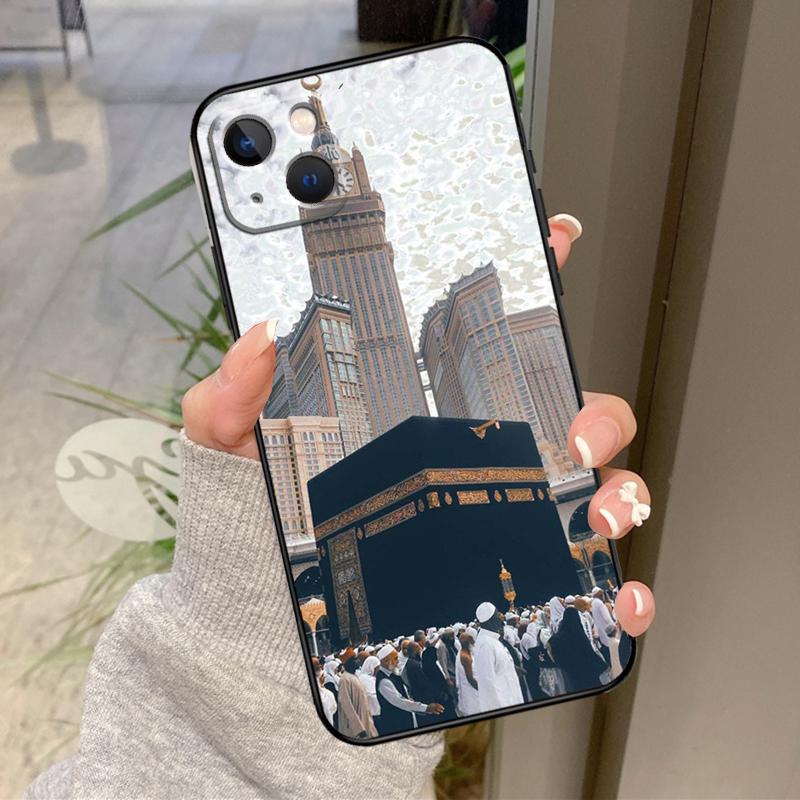 Исламские мусульманские паломники в Мекке Чехол для iPhone 13 11 14 12 15 16 Pro Max Plus XR X XS Max 12 13 Mini Мягкий чехол